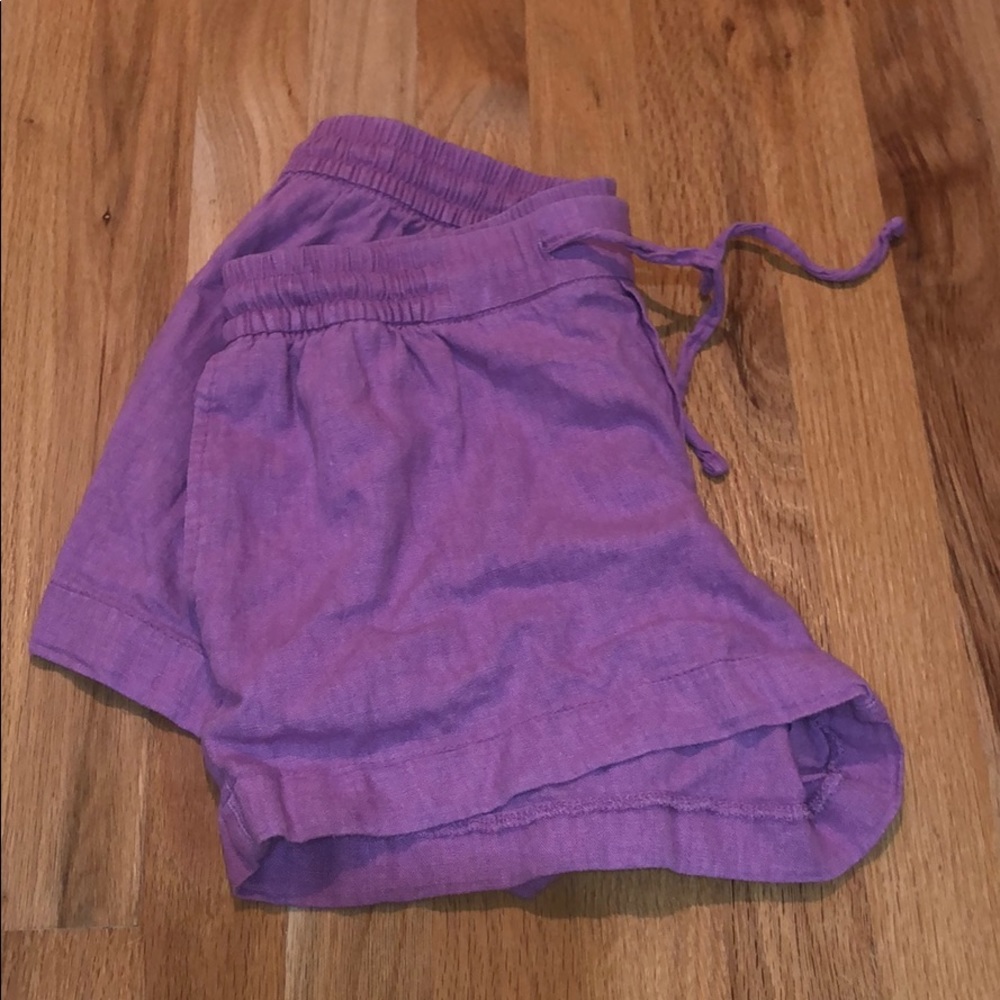 pink old navy soft tie shorts